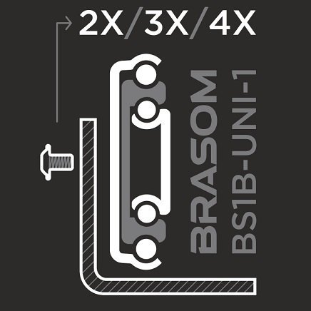 Bodenhalterungen für eine 250 kg Schubladenschiene ≥500 mm (aktualisiertes Modell, weicht von den Abbildungen ab)